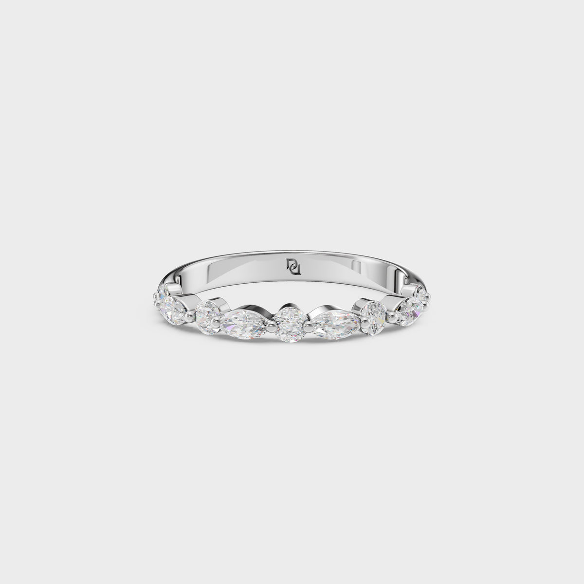 Marquise & Round Diamond Eternity Band