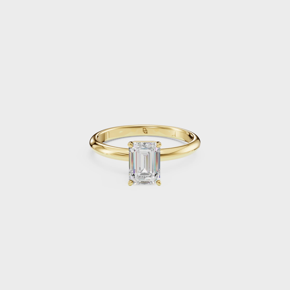 Classic 1.02ct Emerald Cut Solitaire Ring