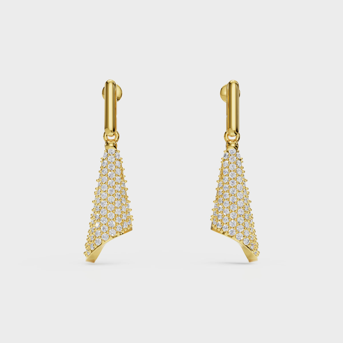 Twisted Triangle Diamond Danglers