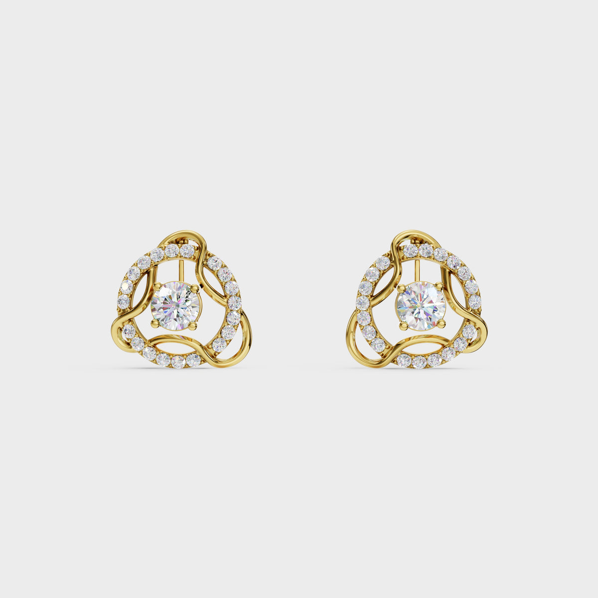Luxury Modern Diamond Dual-Wear Earrings