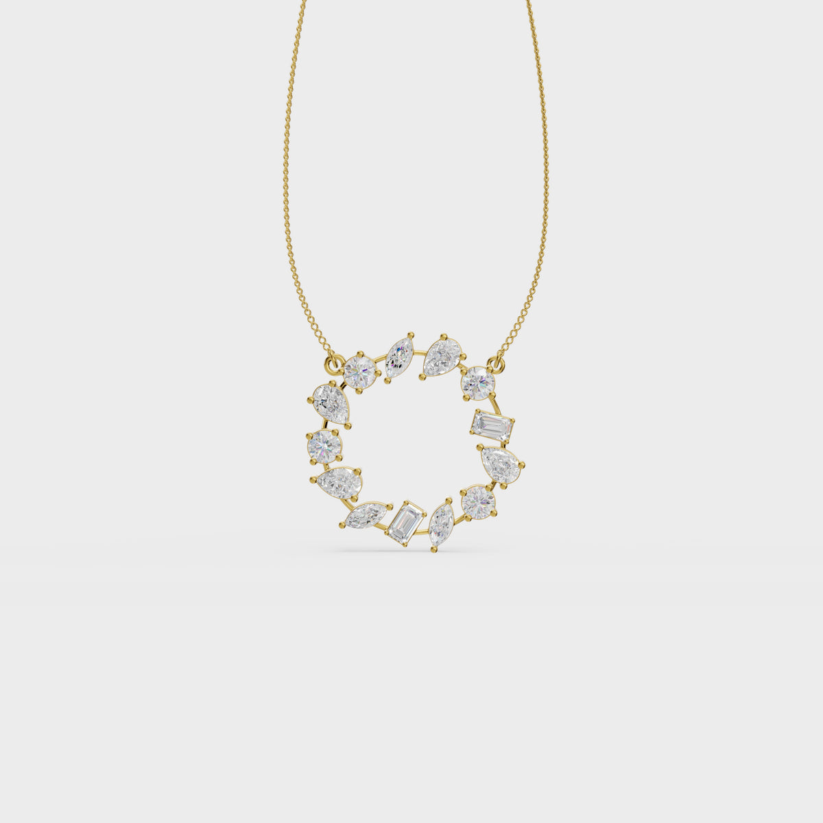 Celestial Orbit Diamond Pendant