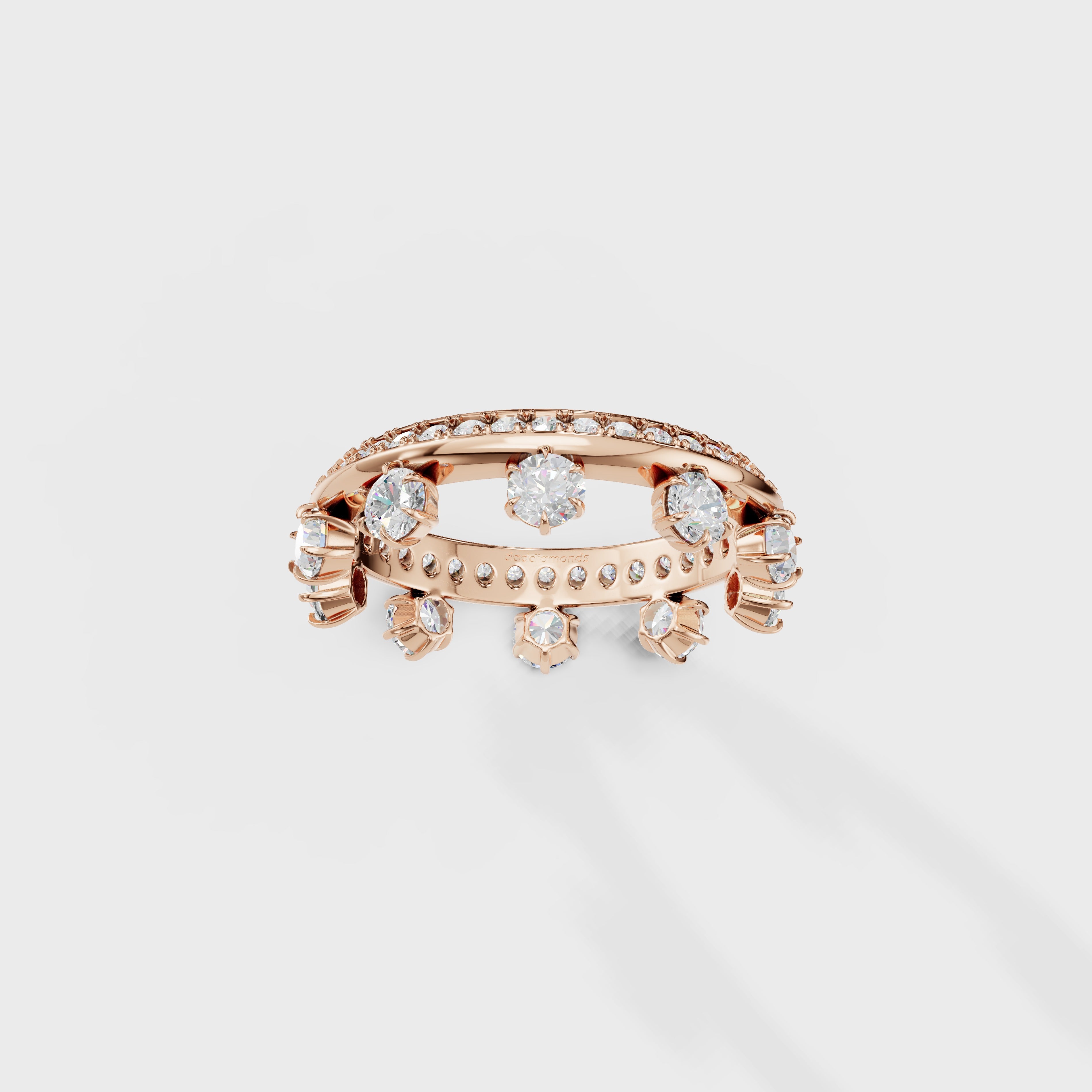Modern Frame Diamond Ring