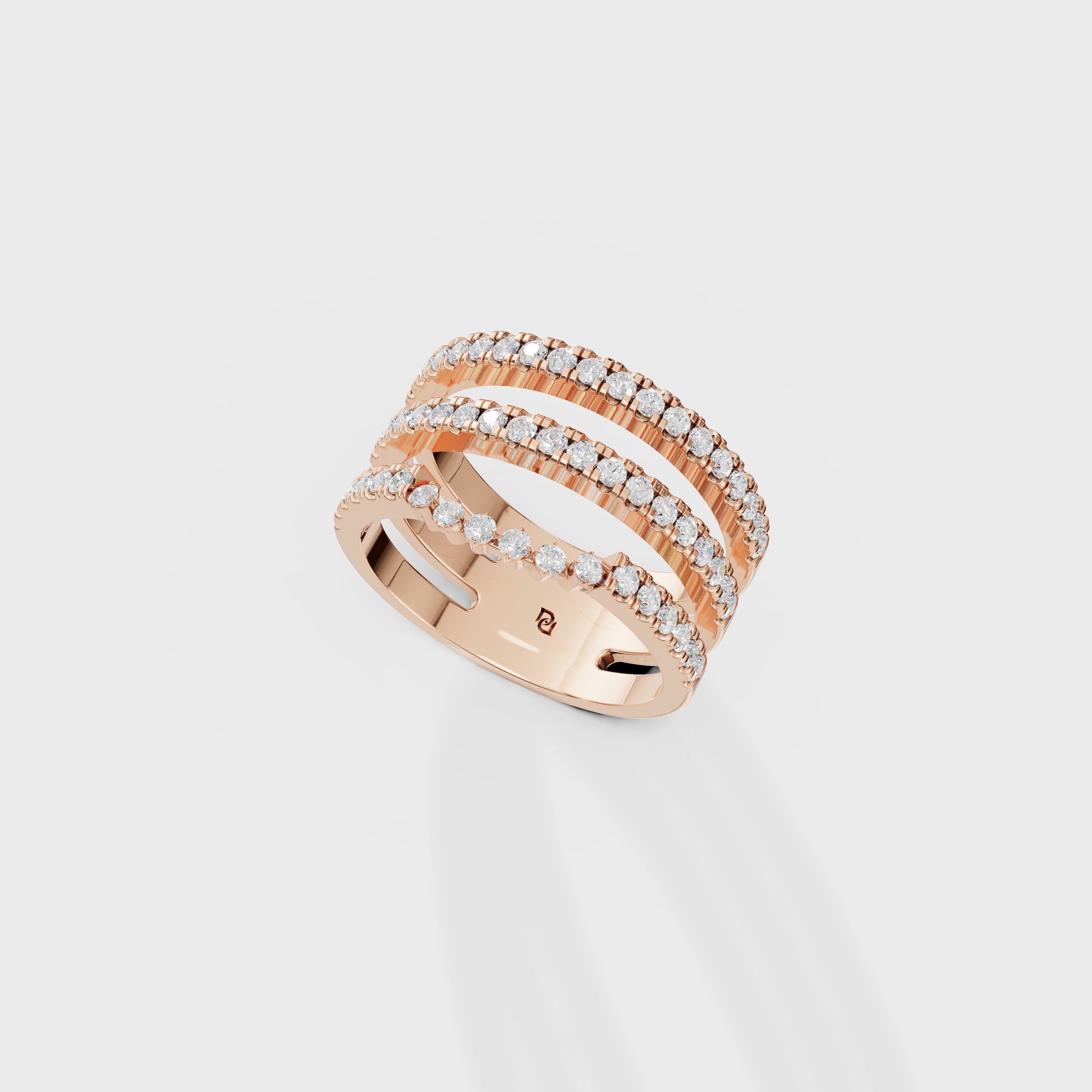 Multi-Row Diamond Ring Set