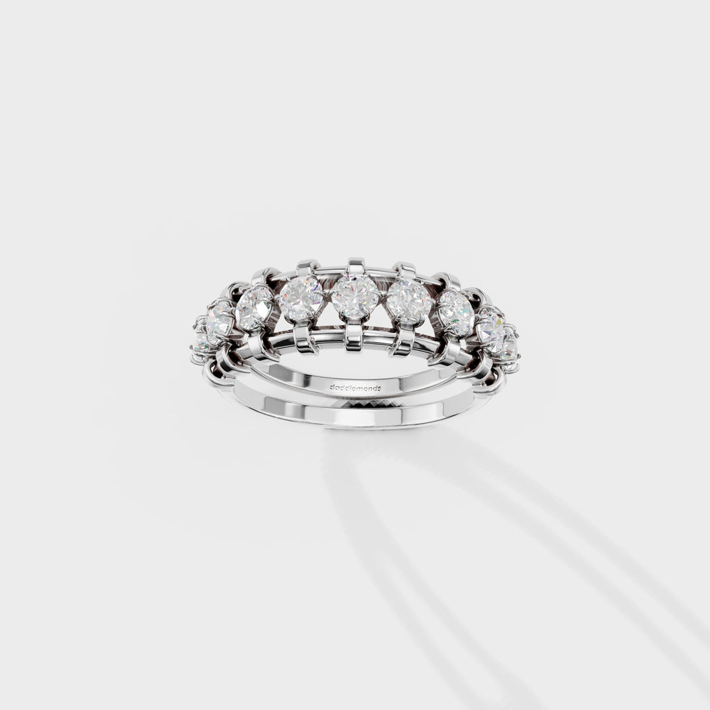 Modern Frame Diamond Ring