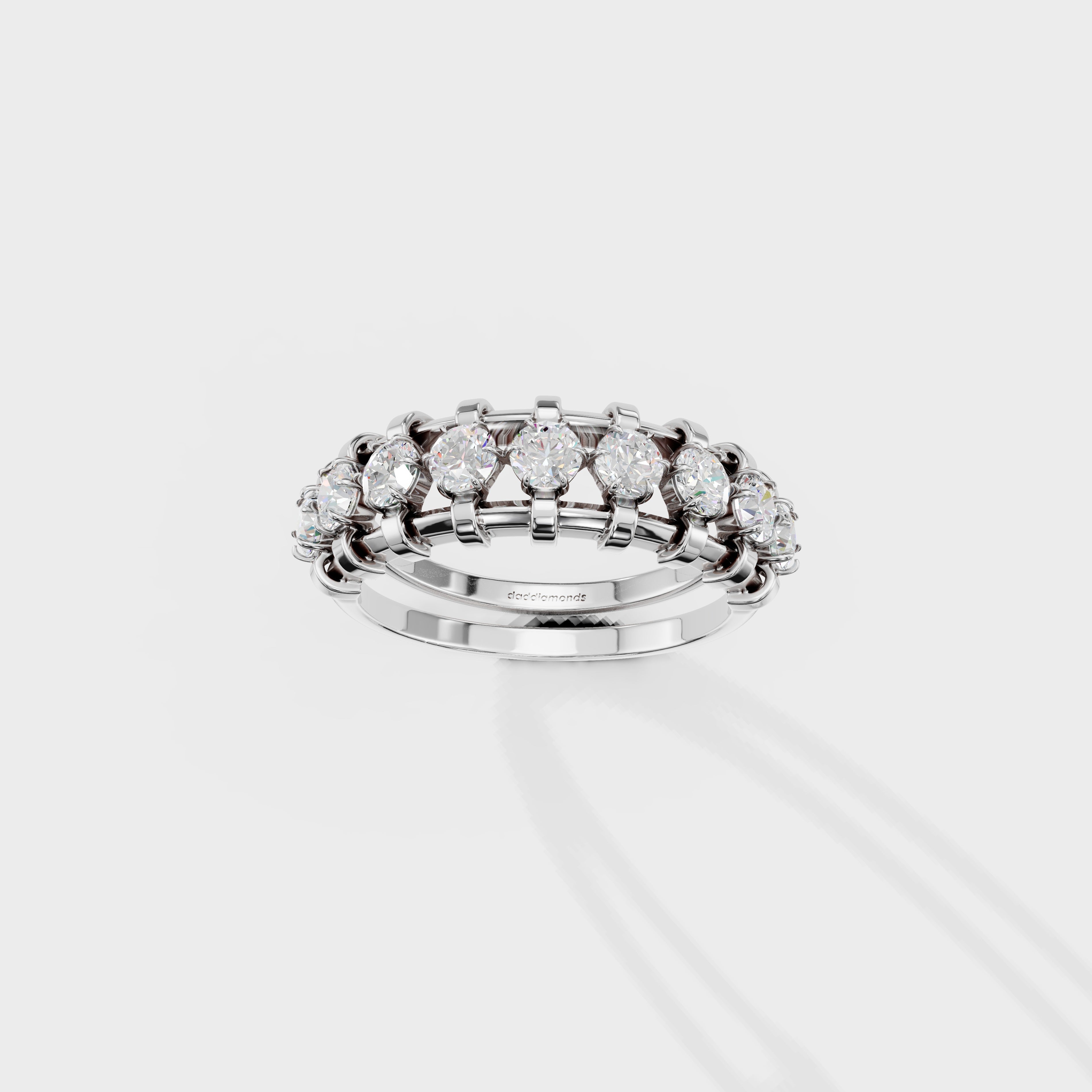 Modern Frame Diamond Ring