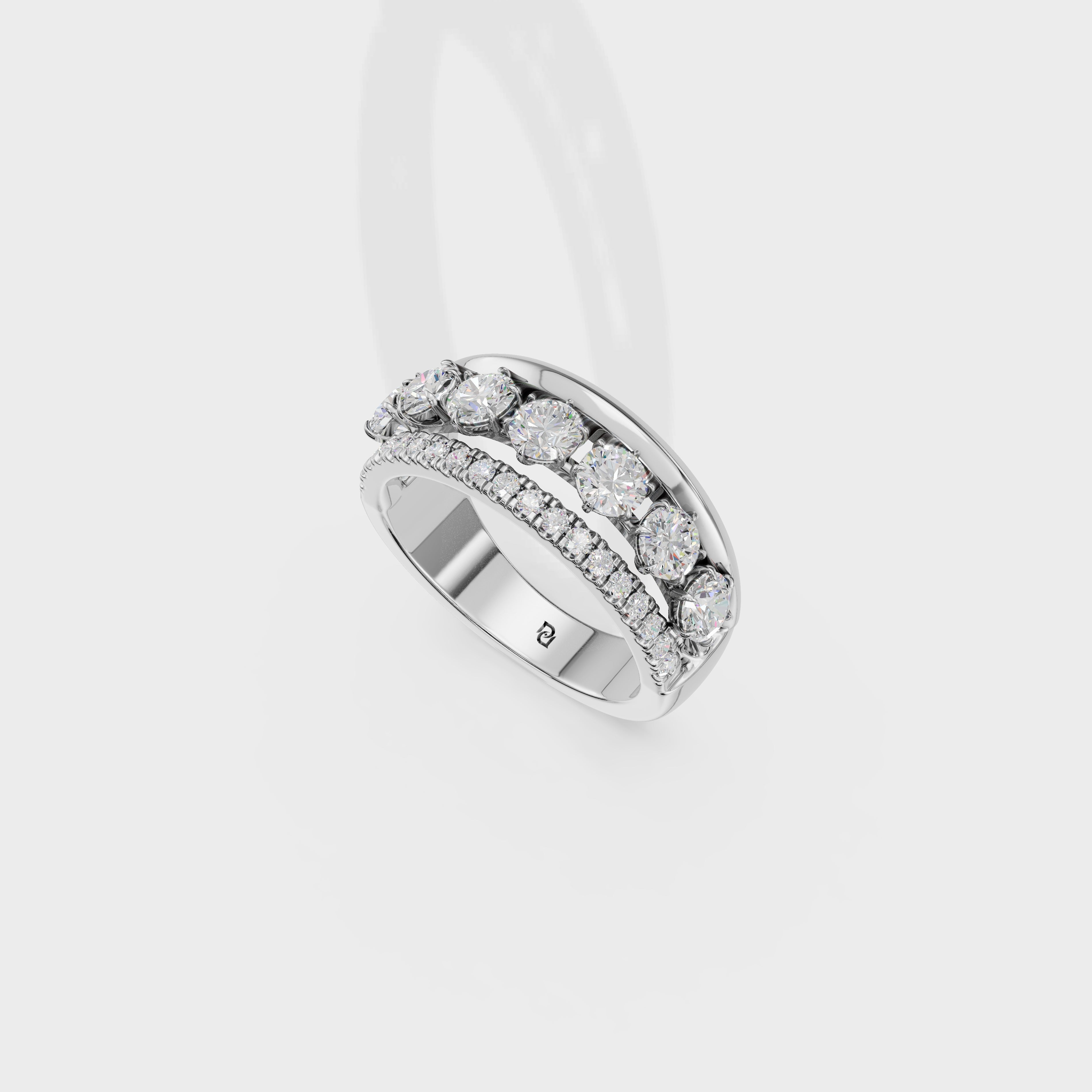 Aura Float Diamond Ring