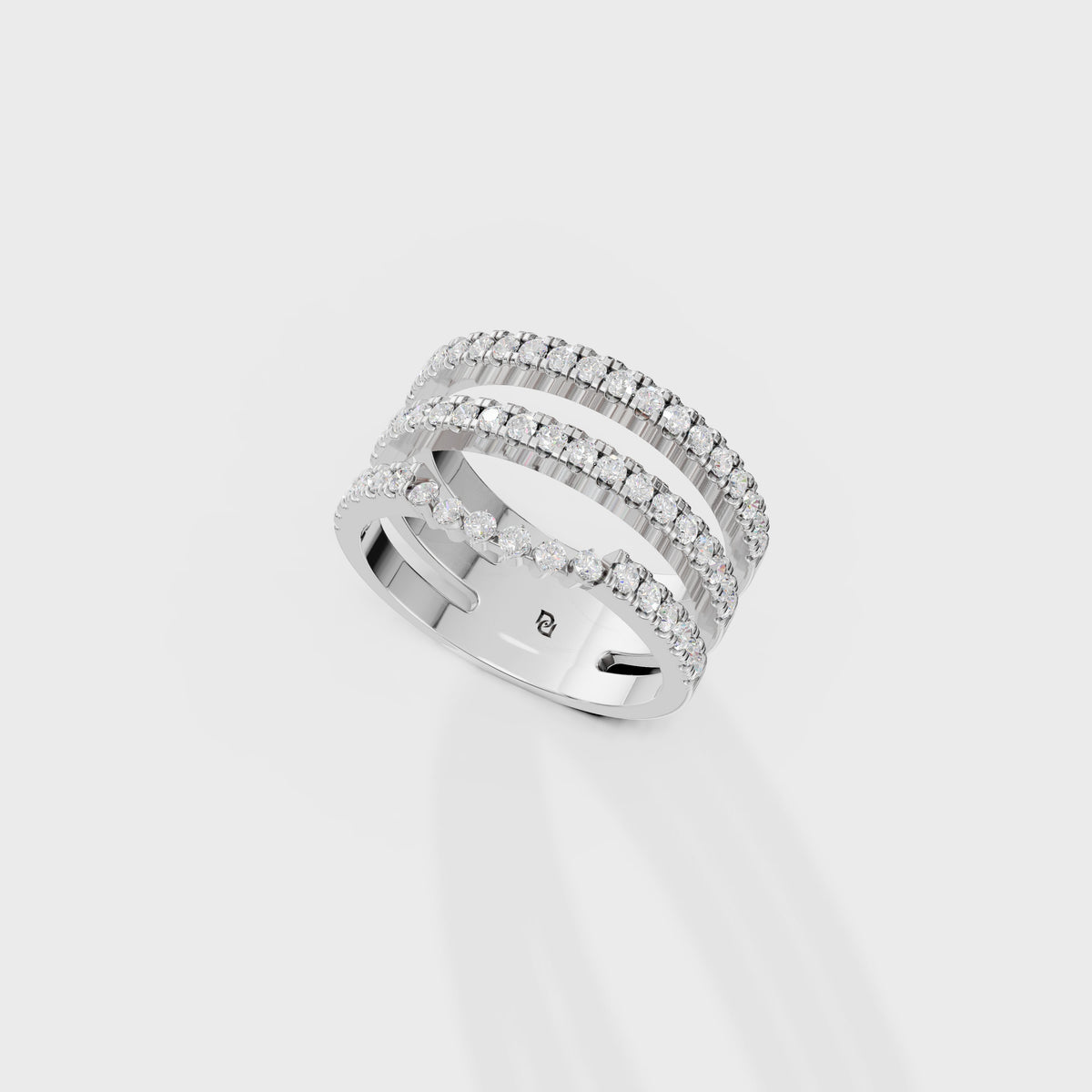 Multi-Row Diamond Ring Set