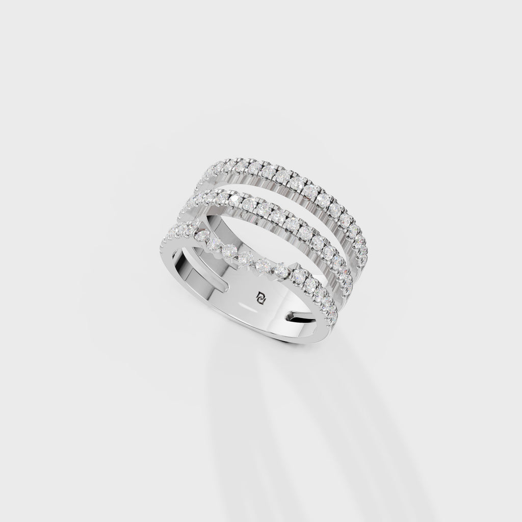 Multi-Row Diamond Ring Set