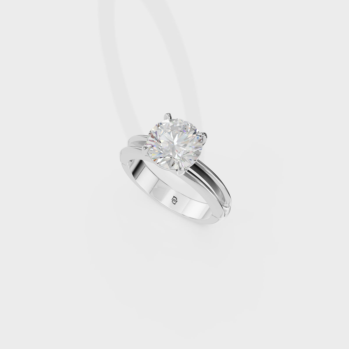 2.40ct Diamond Core Solitaire Band