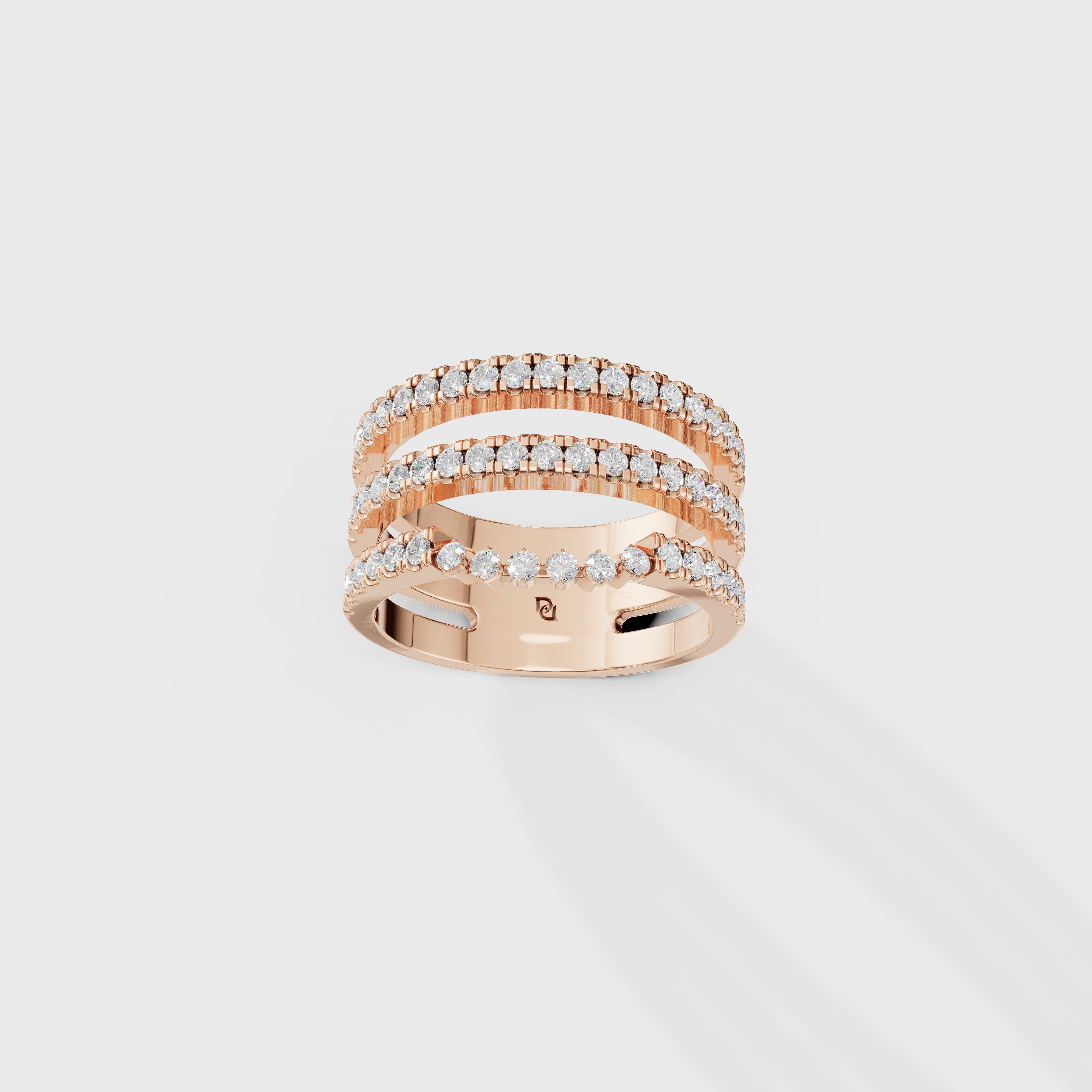 Multi-Row Diamond Ring Set