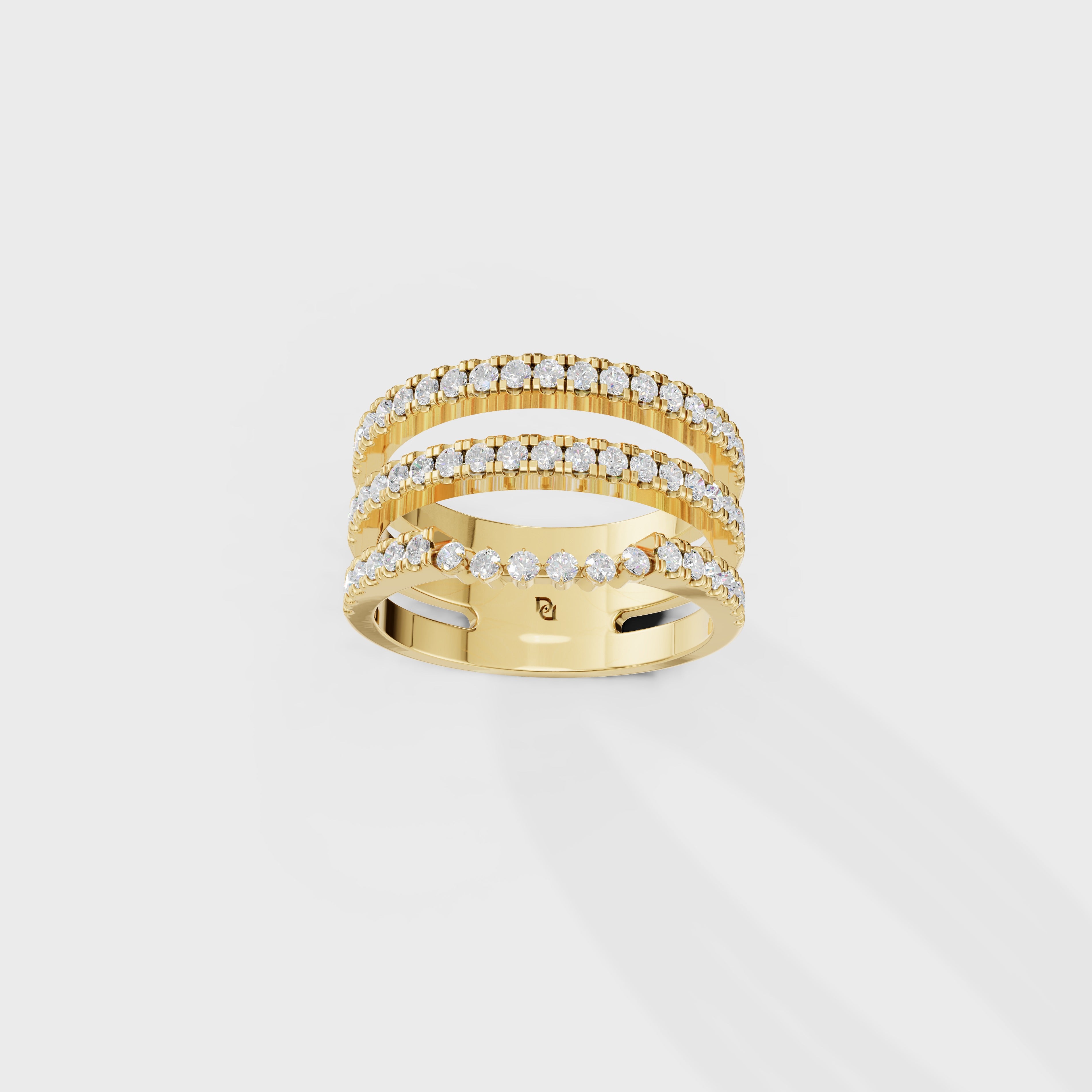 Multi-Row Diamond Ring Set