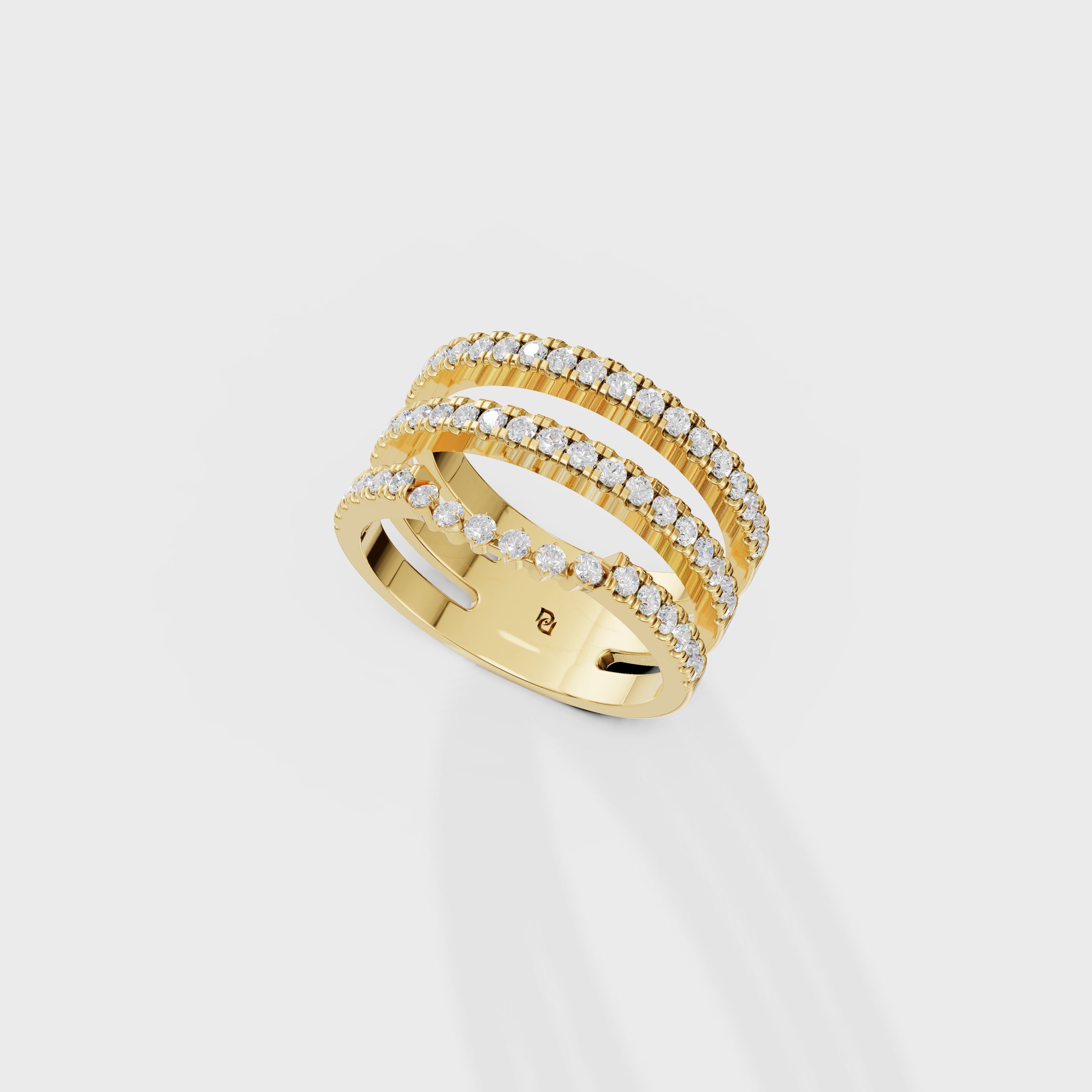 Multi-Row Diamond Ring Set