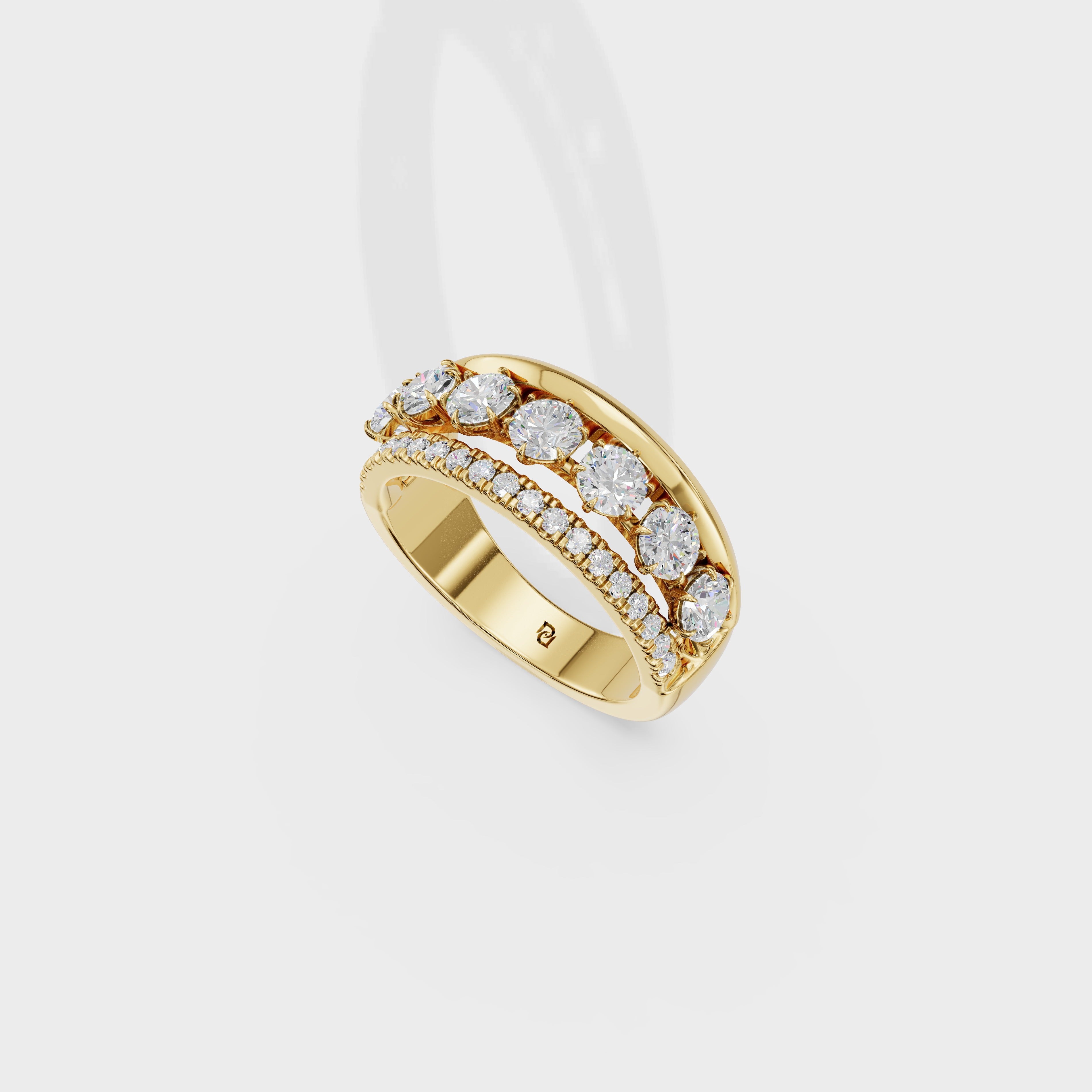 Aura Float Diamond Ring
