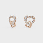 Halo Heart Dainty Studs