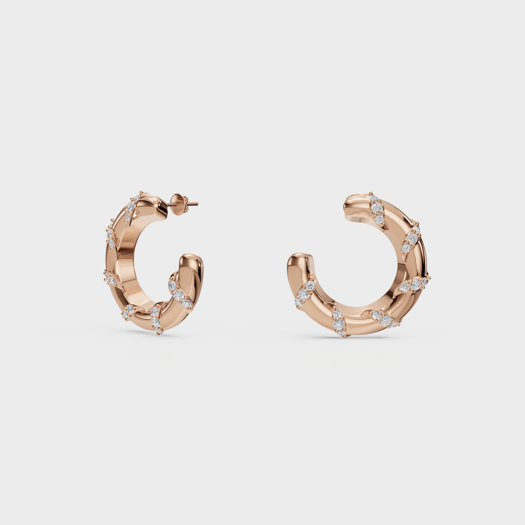 Brilliant Embrace Hoops