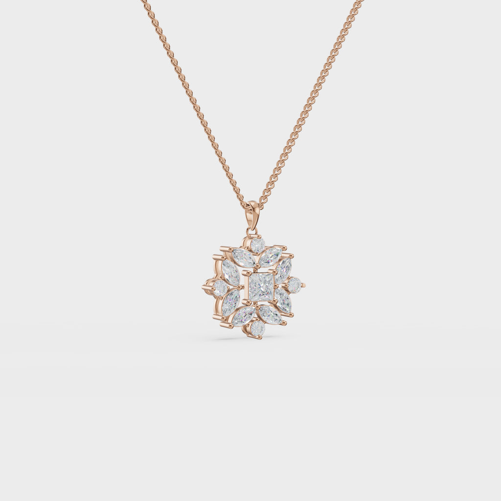 Geometric bloom pendant