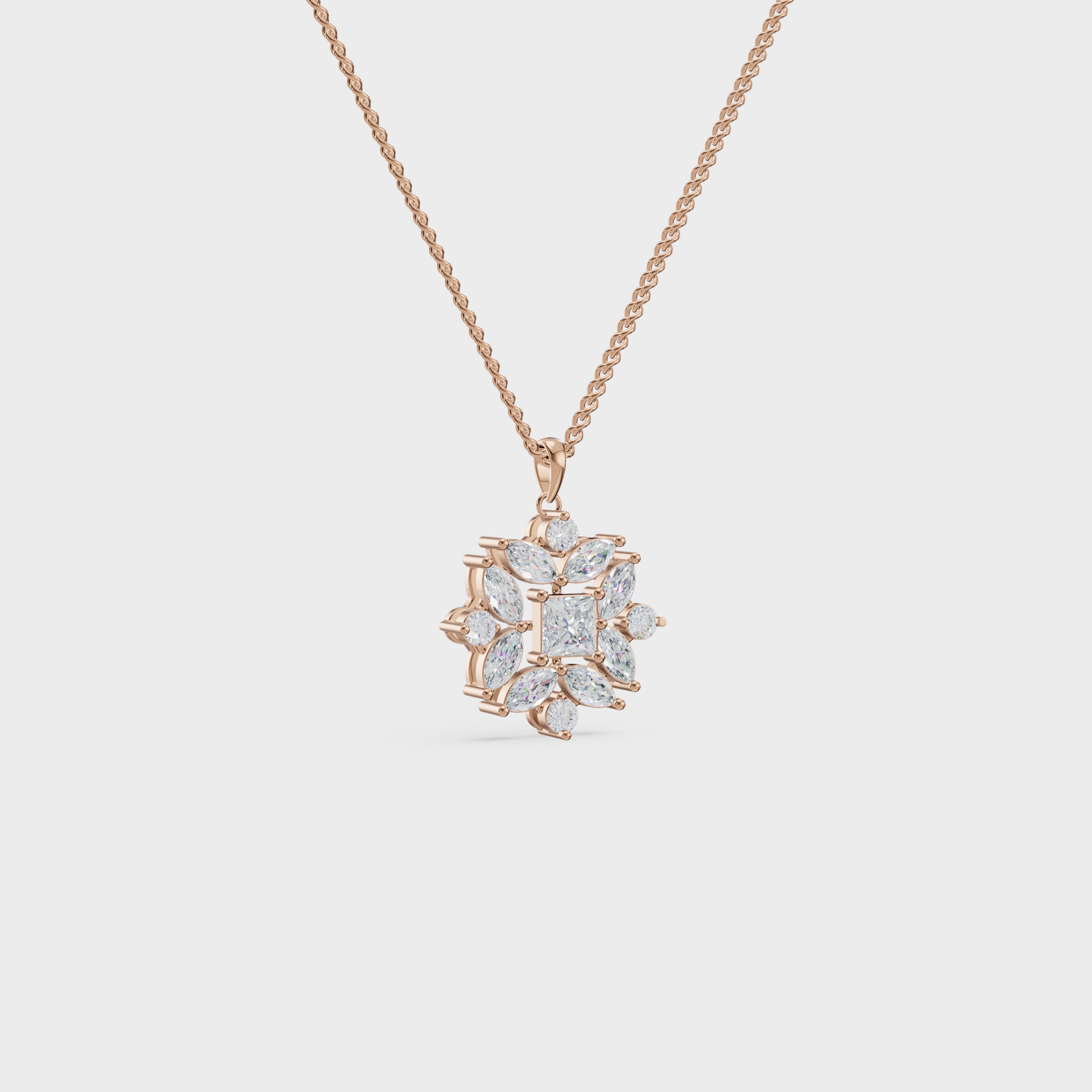 Geometric bloom pendant