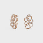 Flowing Petal Diamond Studs