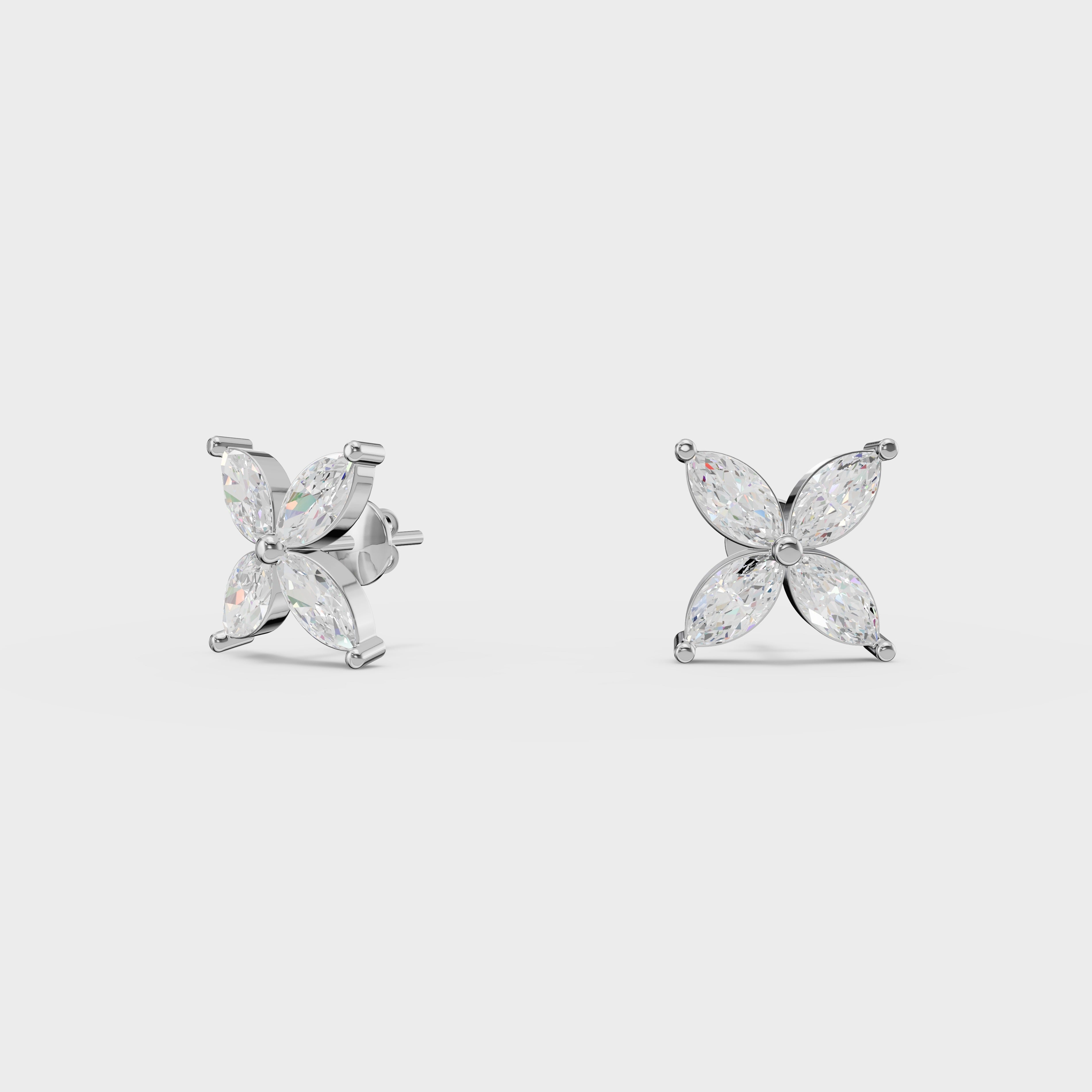 Marquise Cut Studs Earrings