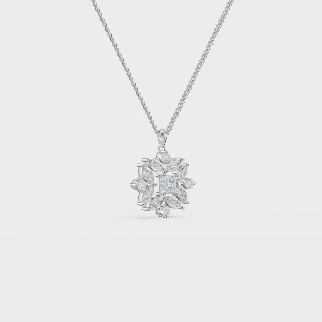 Geometric bloom pendant
