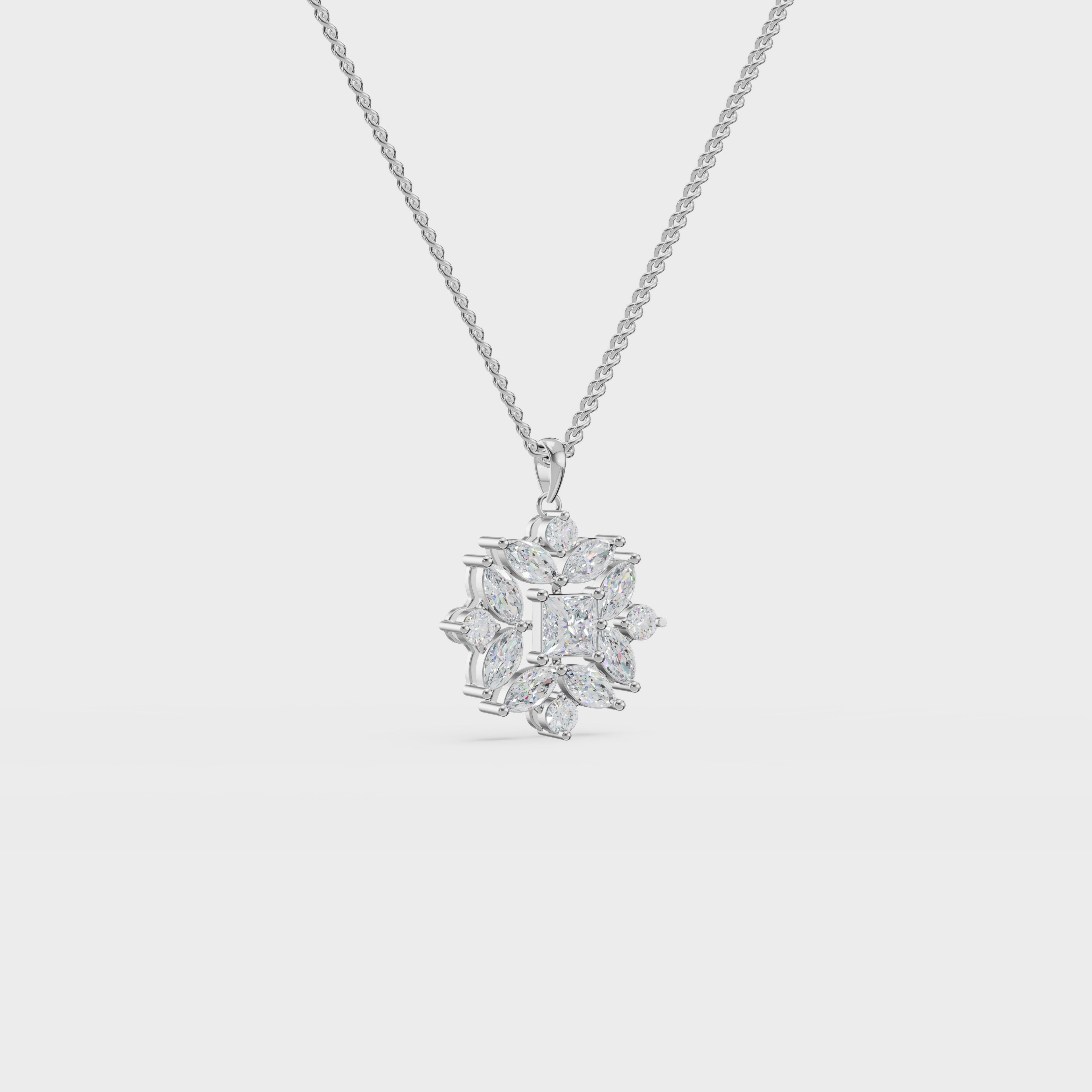 Geometric bloom pendant