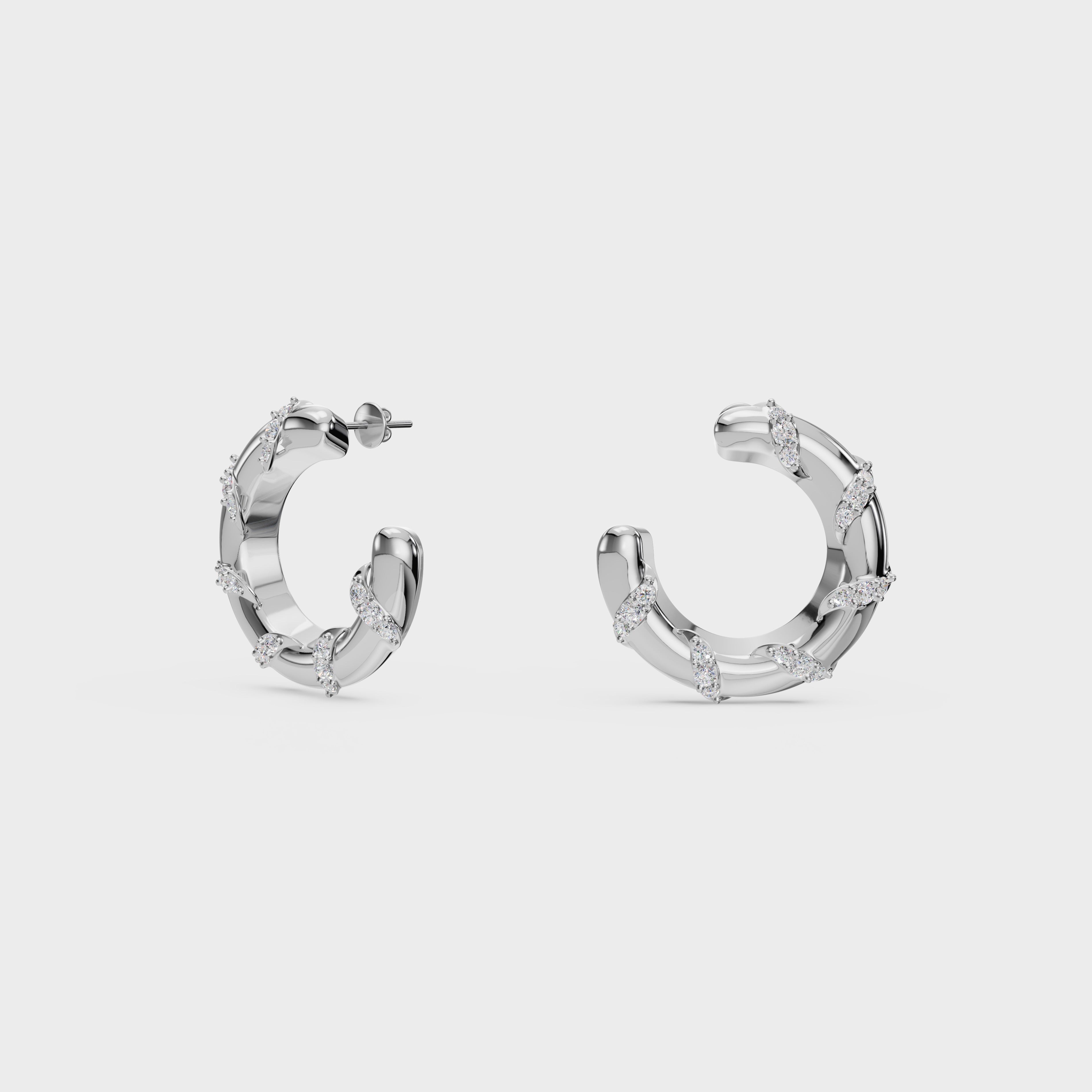 Brilliant Embrace Hoops