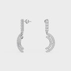 Crescent Wave Diamond Drops