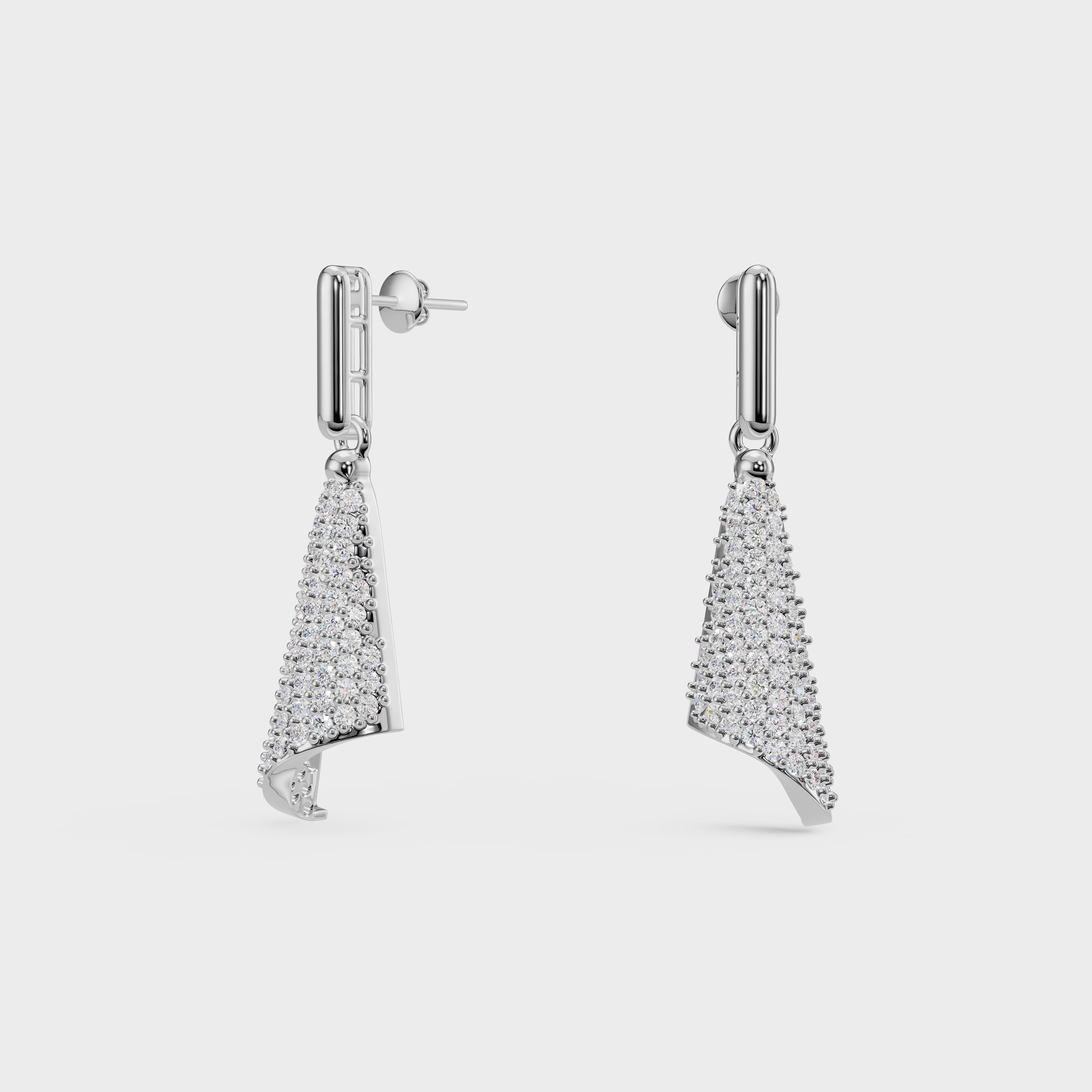Twisted Triangle Diamond Danglers