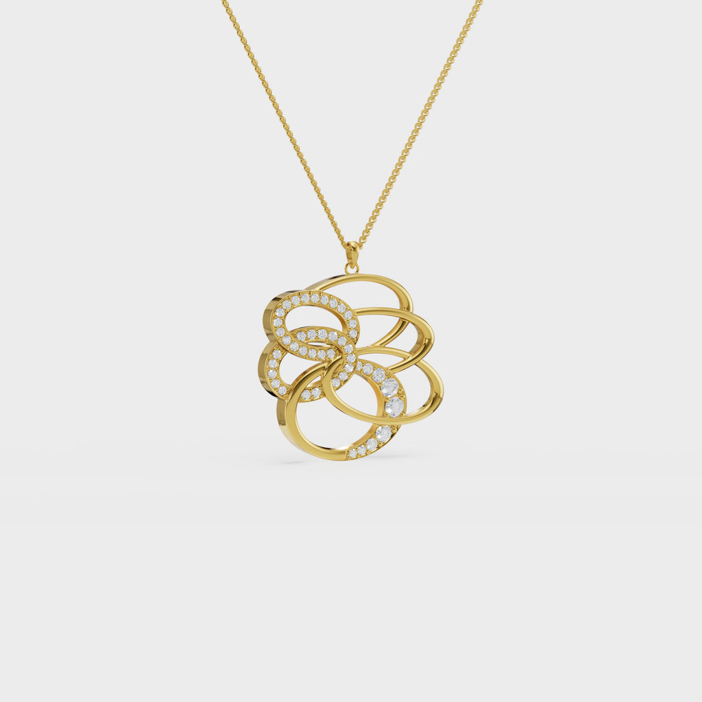 Figure Dual Swirl Pendant