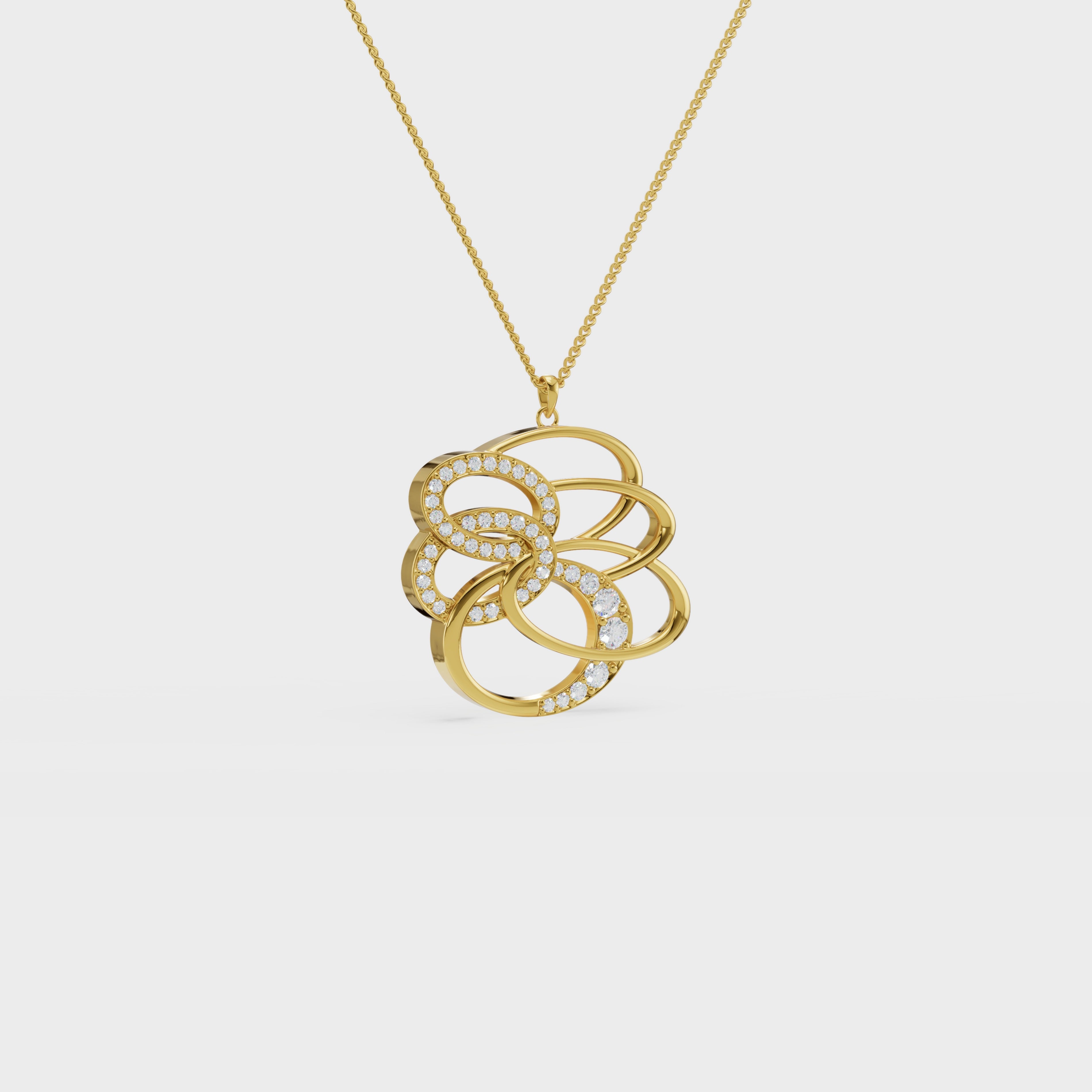 Figure Dual Swirl Pendant