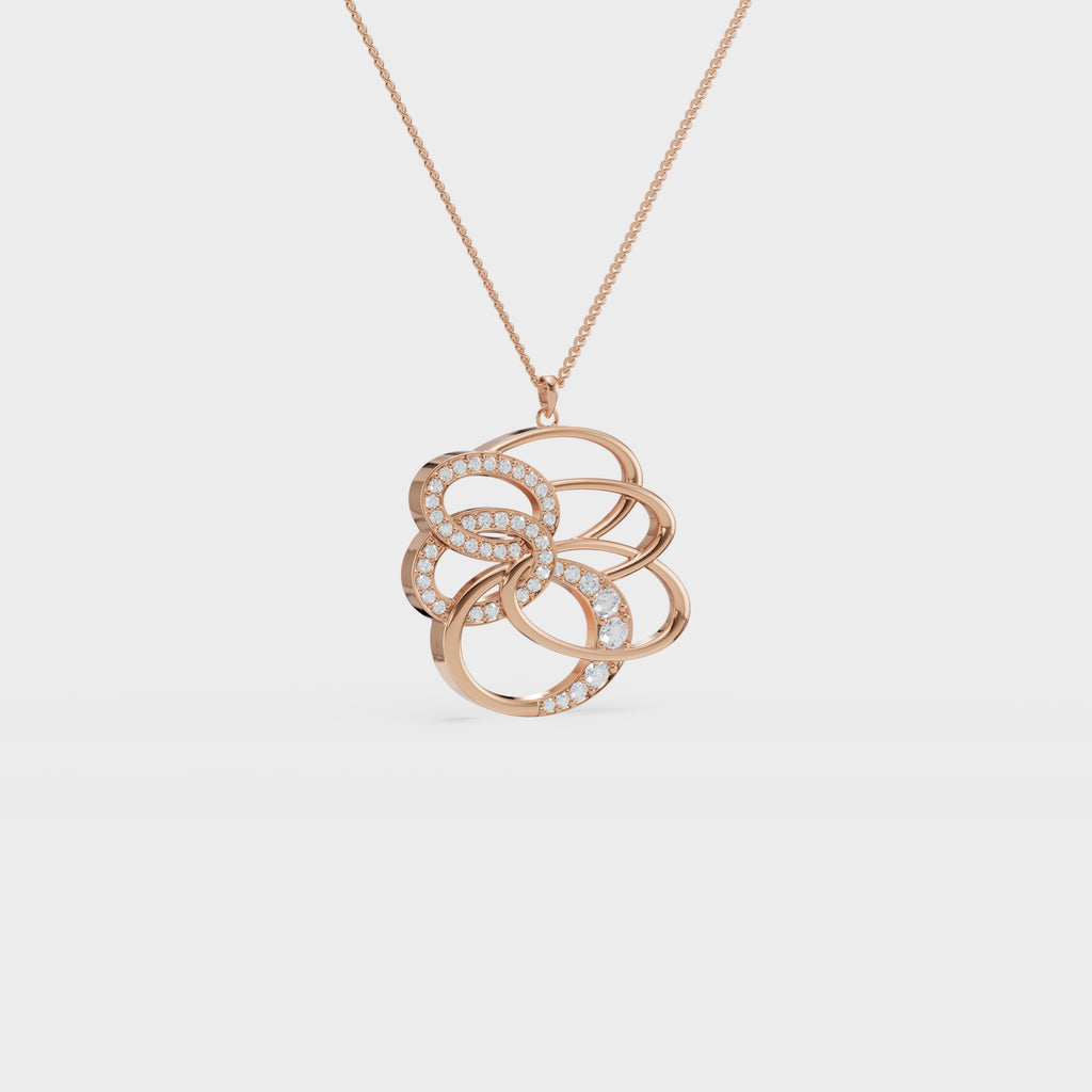 Figure Dual Swirl Pendant