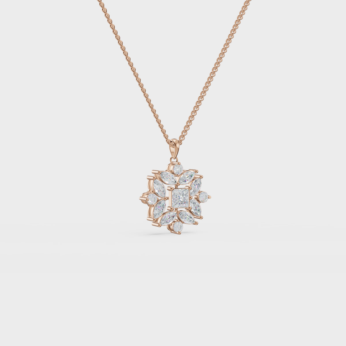 Geometric bloom pendant
