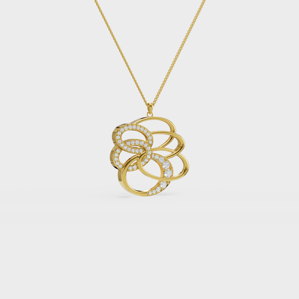 Figure Dual Swirl Pendant