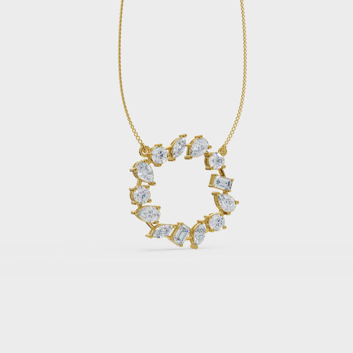 Celestial Orbit Diamond Pendant