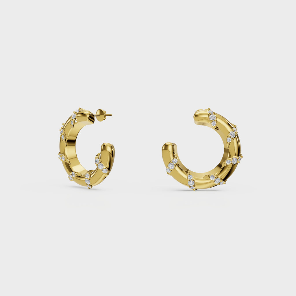Brilliant Embrace Hoops