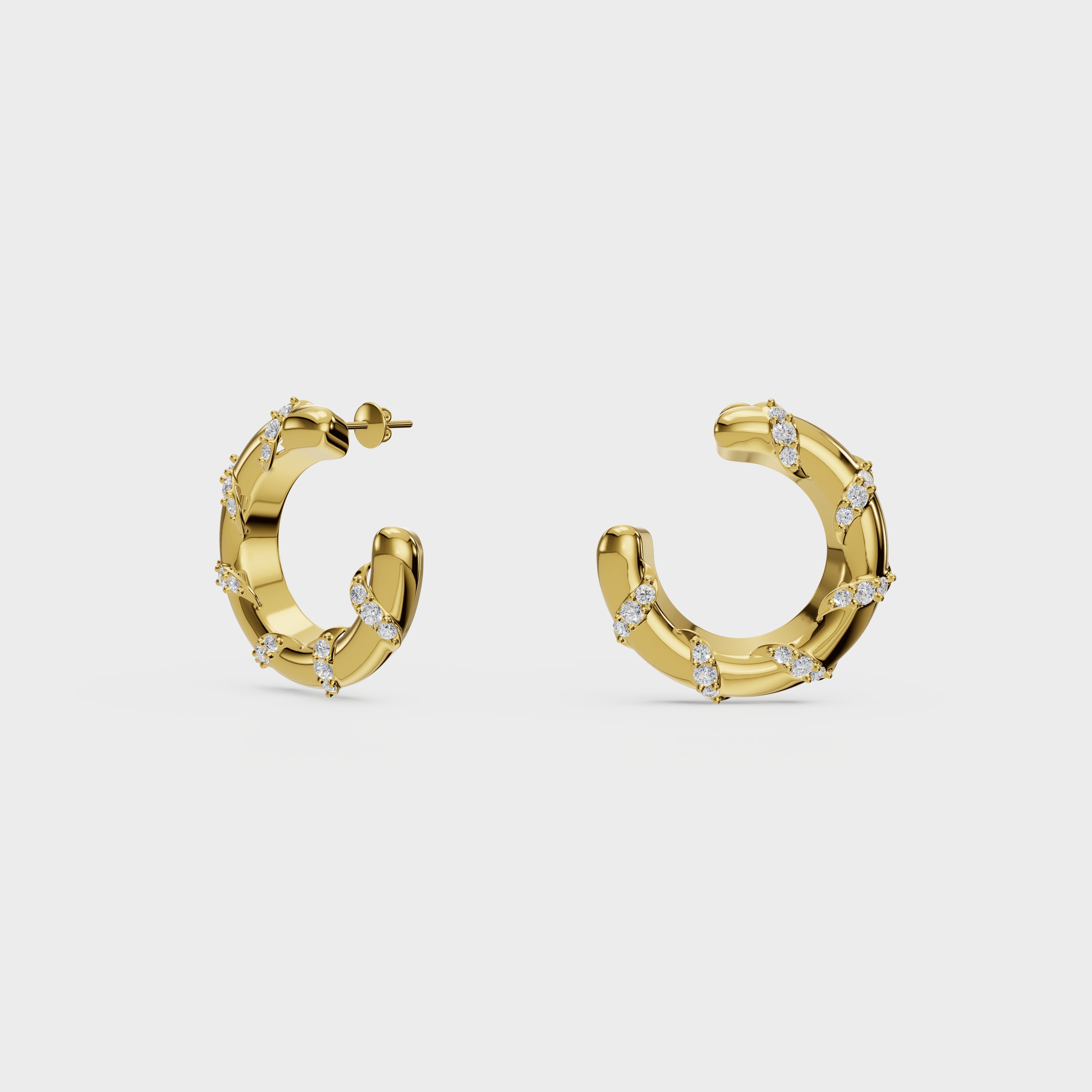 Brilliant Embrace Hoops