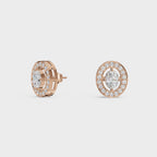 Diamond Aura Stud Earrings