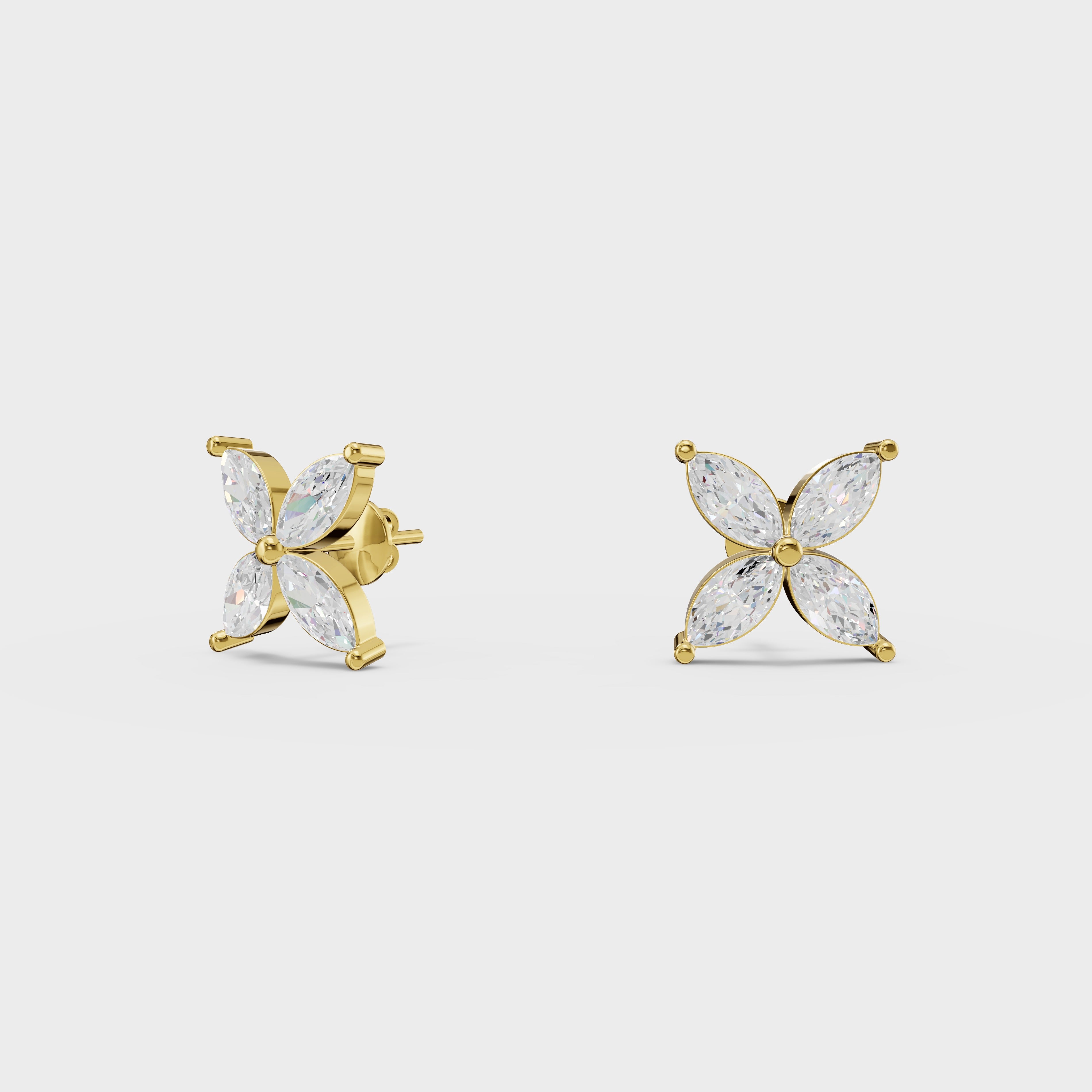 Marquise Cut Studs Earrings