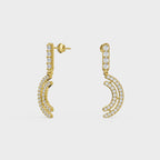 Crescent Wave Diamond Drops