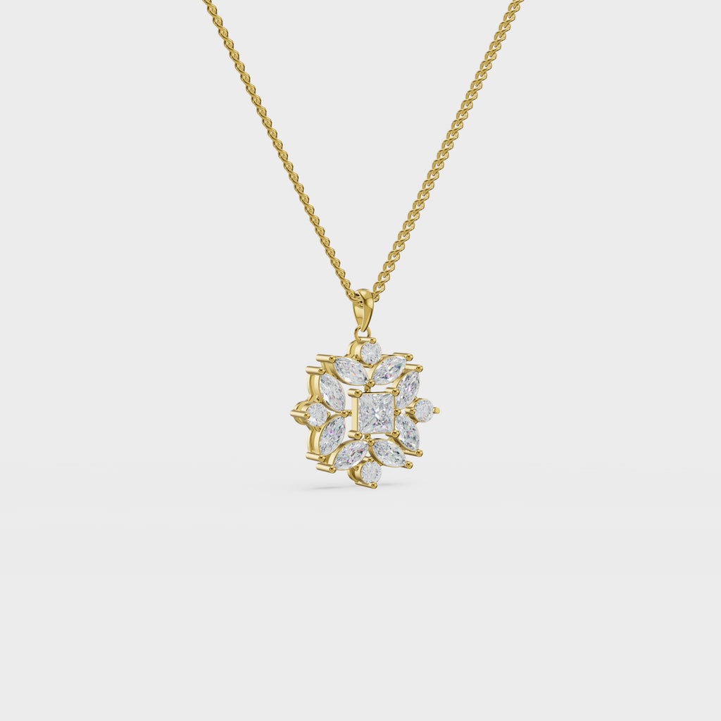 Geometric bloom pendant