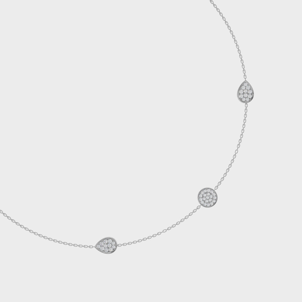 Bezel Round And Pear Charm
