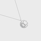 Crescent I Intial Pendant