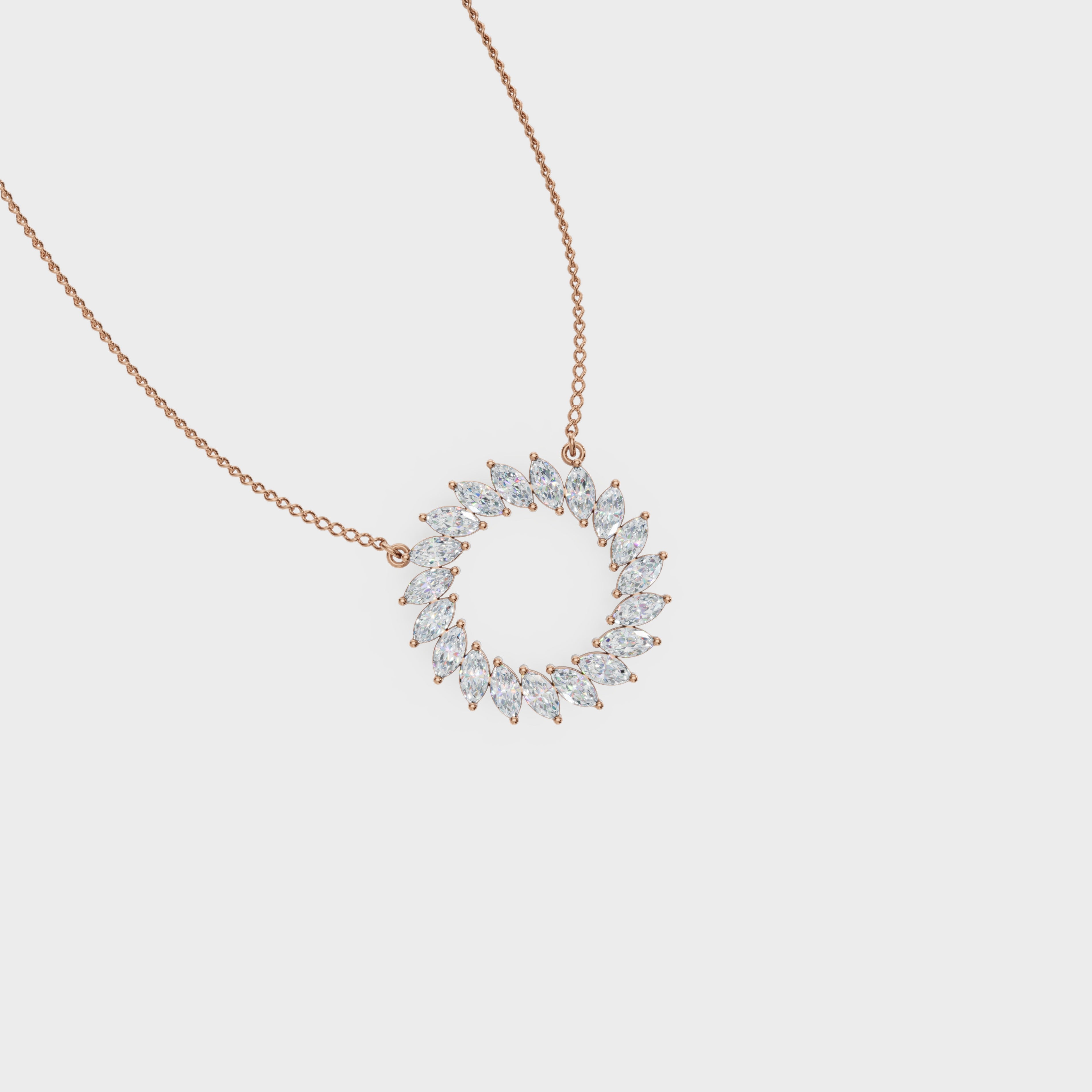 Circle Floral Burst Pendant