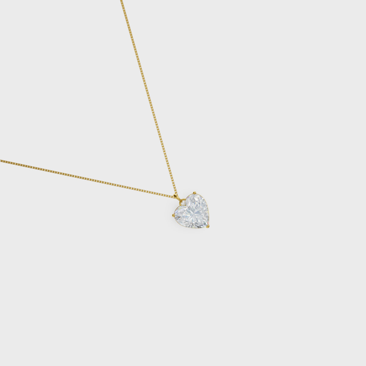 3.50ct Heart Cut Diamond Pendant
