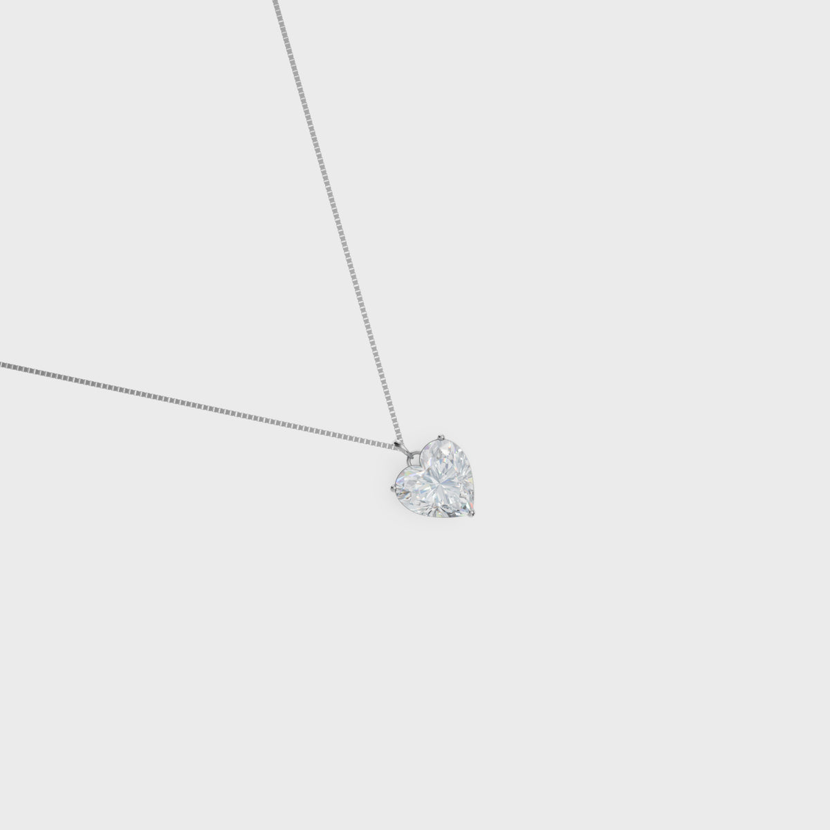 3.50ct Heart Cut Diamond Pendant