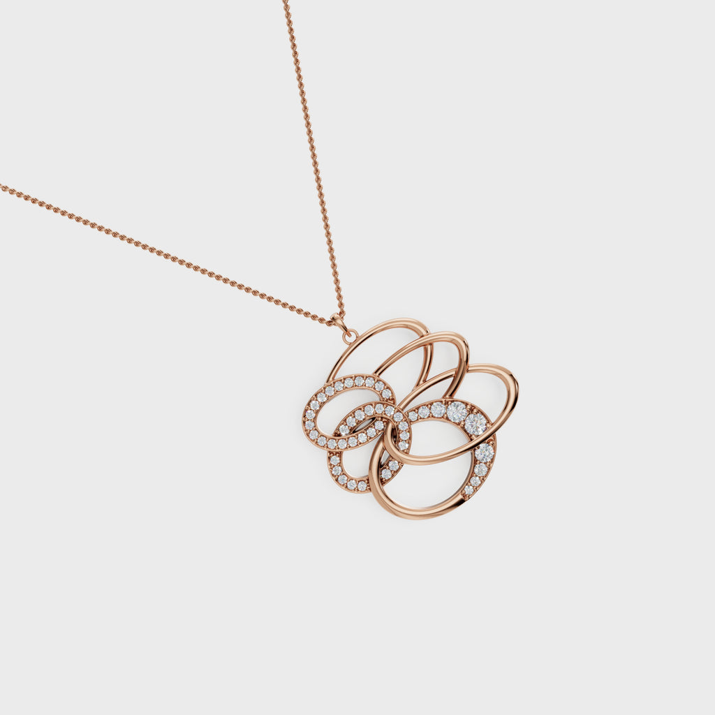 Figure Dual Swirl Pendant