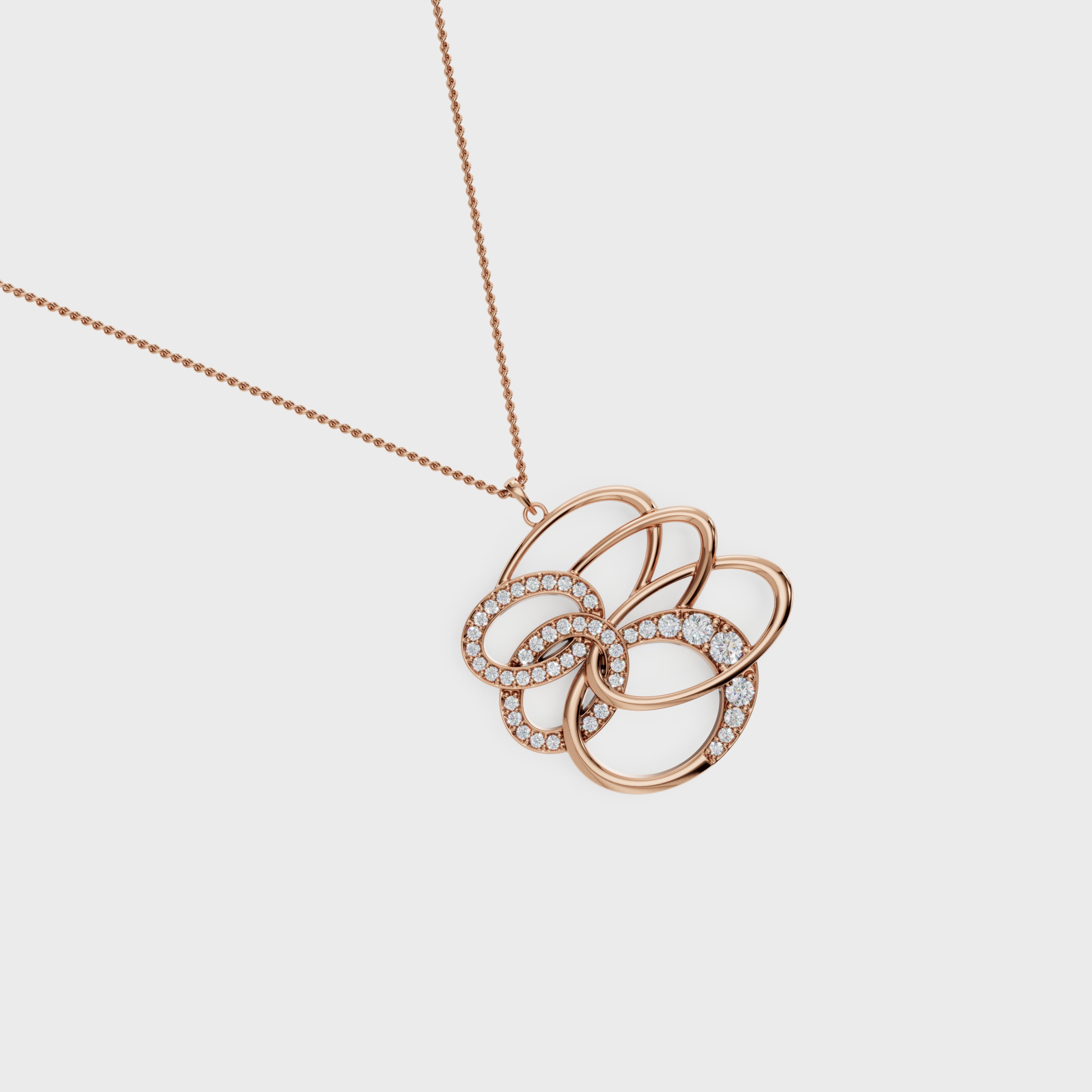 Figure Dual Swirl Pendant