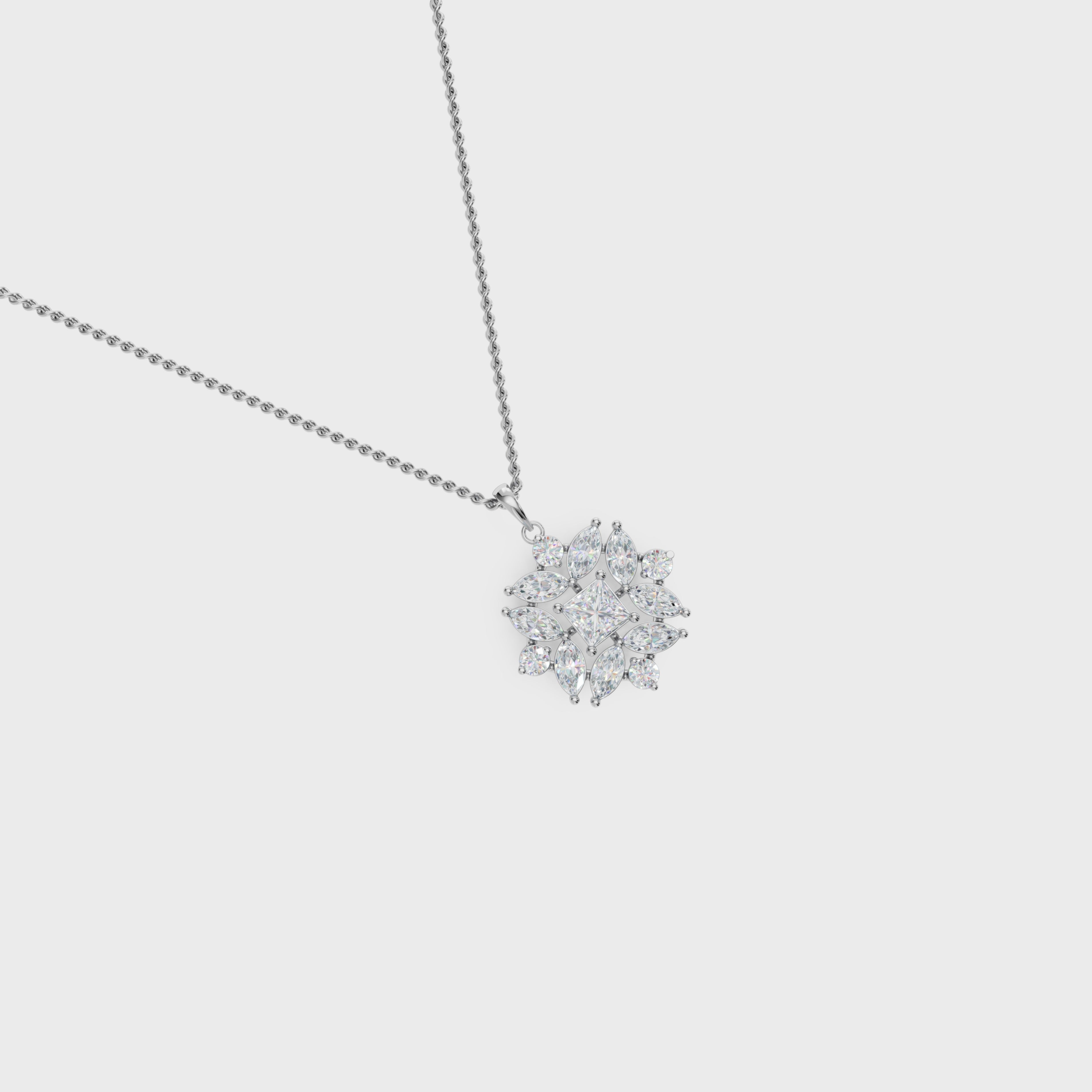 Geometric bloom pendant