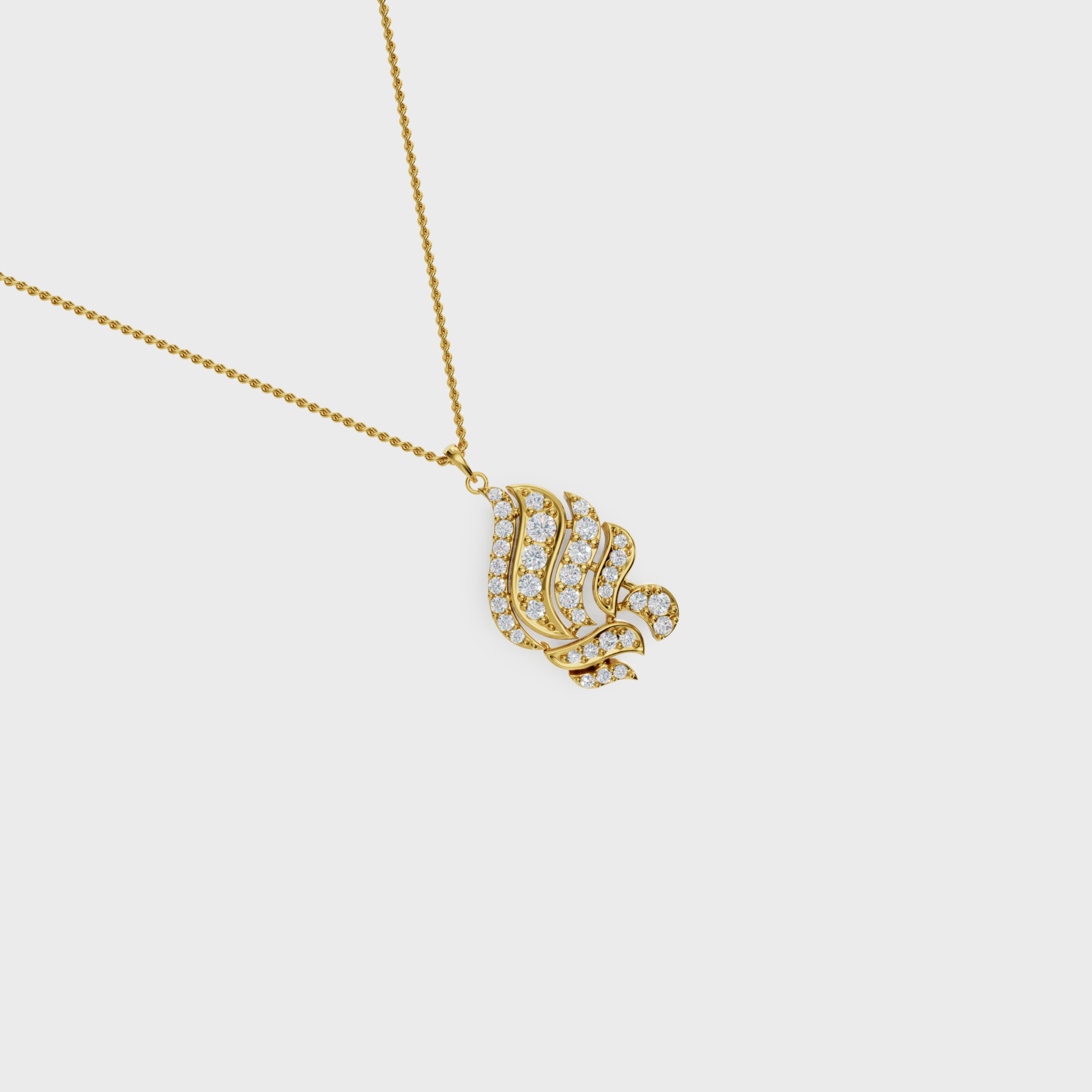Aurora Fire Diamond Pendant