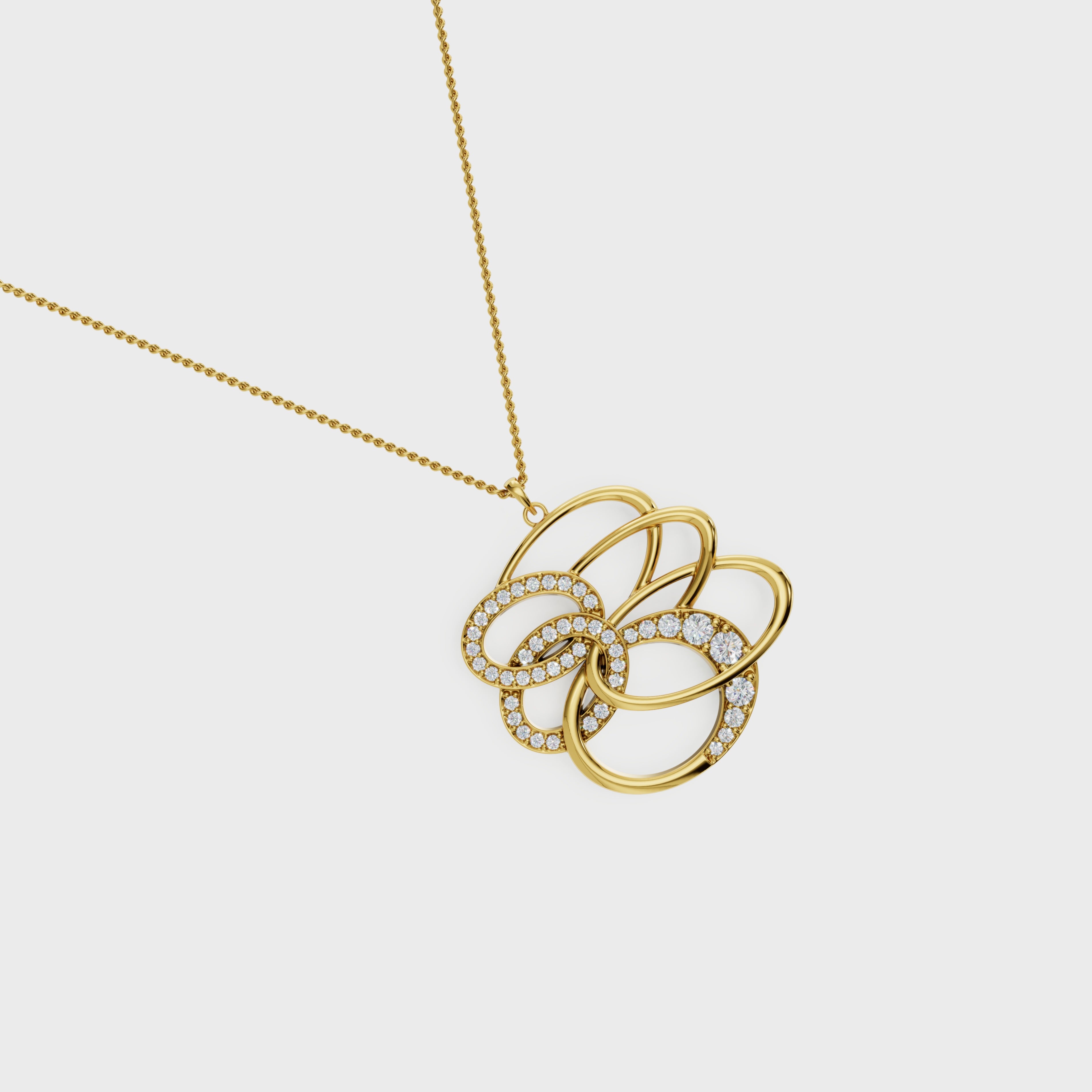 Figure Dual Swirl Pendant